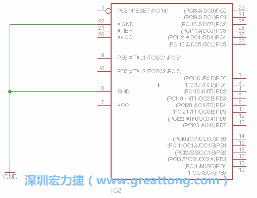 排針的用途是連接微控制器的輸出和輸入，它提供了一個平臺給焊線和針腳。