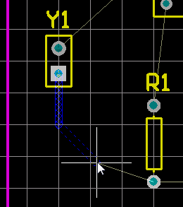  圖26 手動(dòng)布線檢查文檔工作區(qū)底部的層標(biāo)簽。