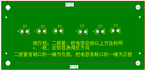 關(guān)于二極管、鉭電容的極性標(biāo)注